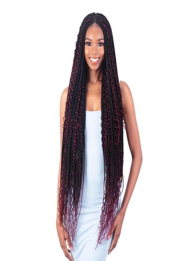 Glance ModelModel Crochet Braids 3X Pre-Stretched Boho Box Braids Extra Long 38" (pack of 2, HT430) - Image 1